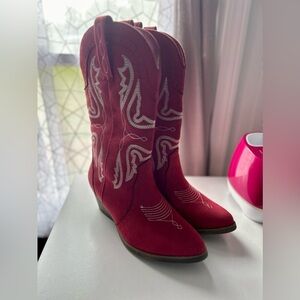 Red Cowboy Boots